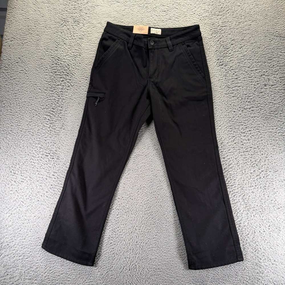Weatherproof Vintage Sweatpant Mens 32x29 Black Fleece Lined Straight Workwear